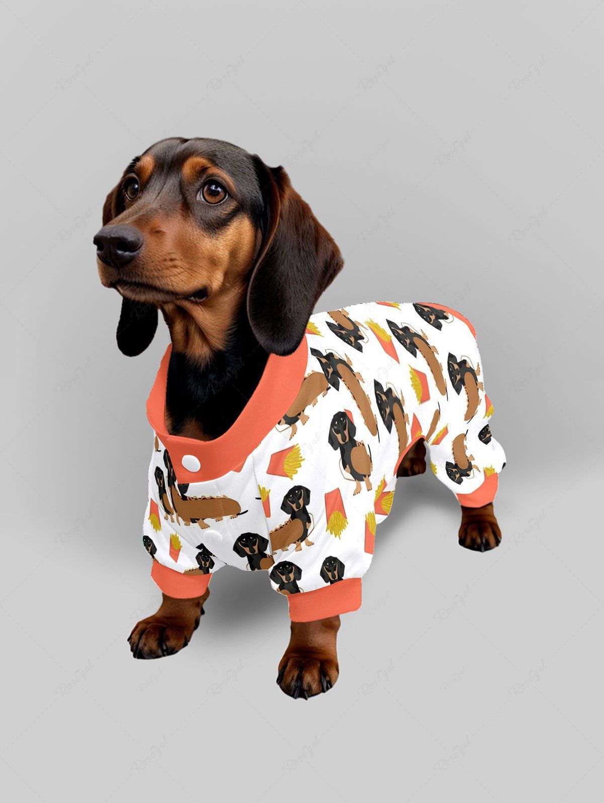 Dog Fries Printed Pajama and Pants Dog and Owner Matching Outfits