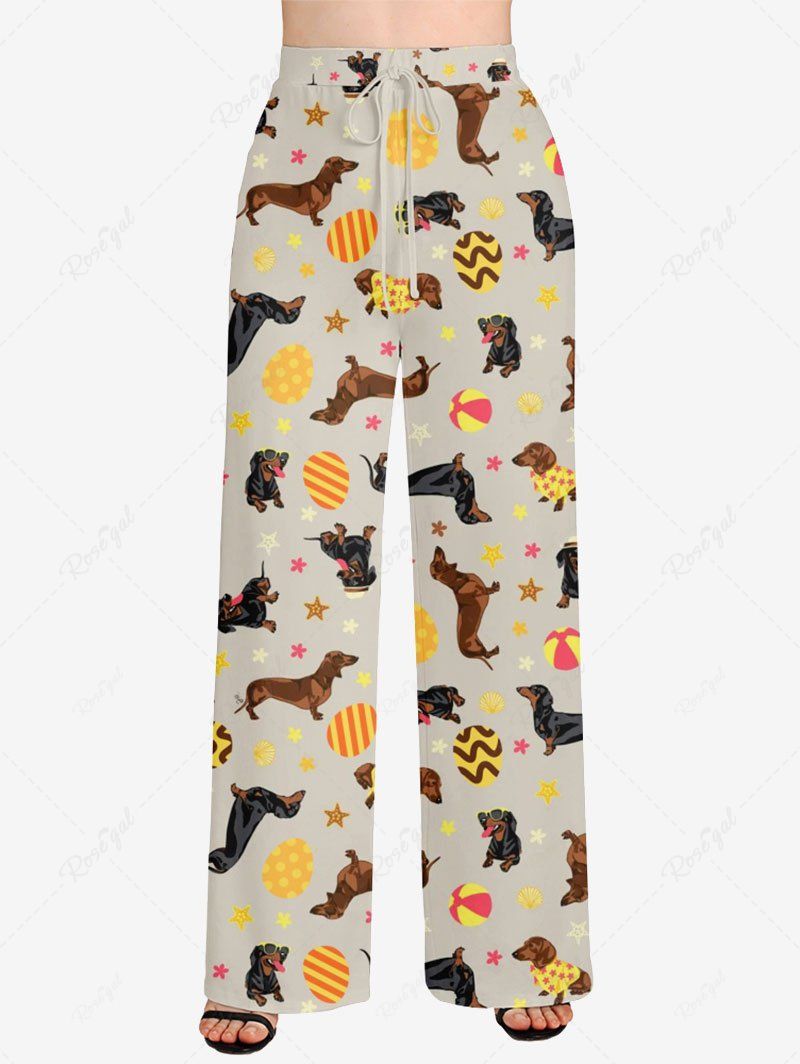 Pyjama et pantalon imprimés étoiles et fleurs pour chiens et œufs de Pâques Tenues assorties pour chien et propriétaire