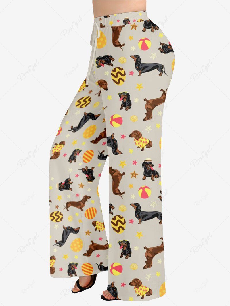 Pyjama et pantalon imprimés étoiles et fleurs pour chiens et œufs de Pâques Tenues assorties pour chien et propriétaire