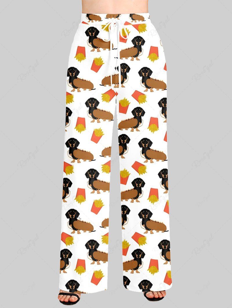 Dog Fries Printed Pajama and Pants Dog and Owner Matching Outfits