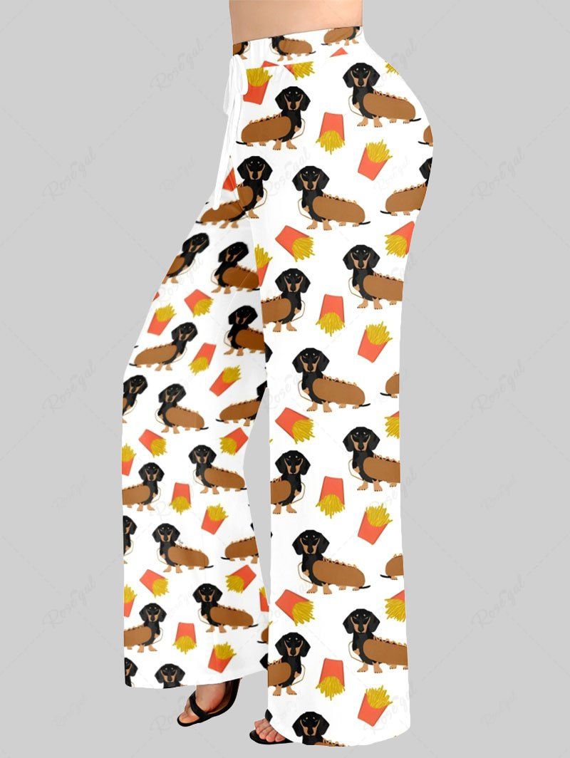 Dog Fries Printed Pajama and Pants Dog and Owner Matching Outfits