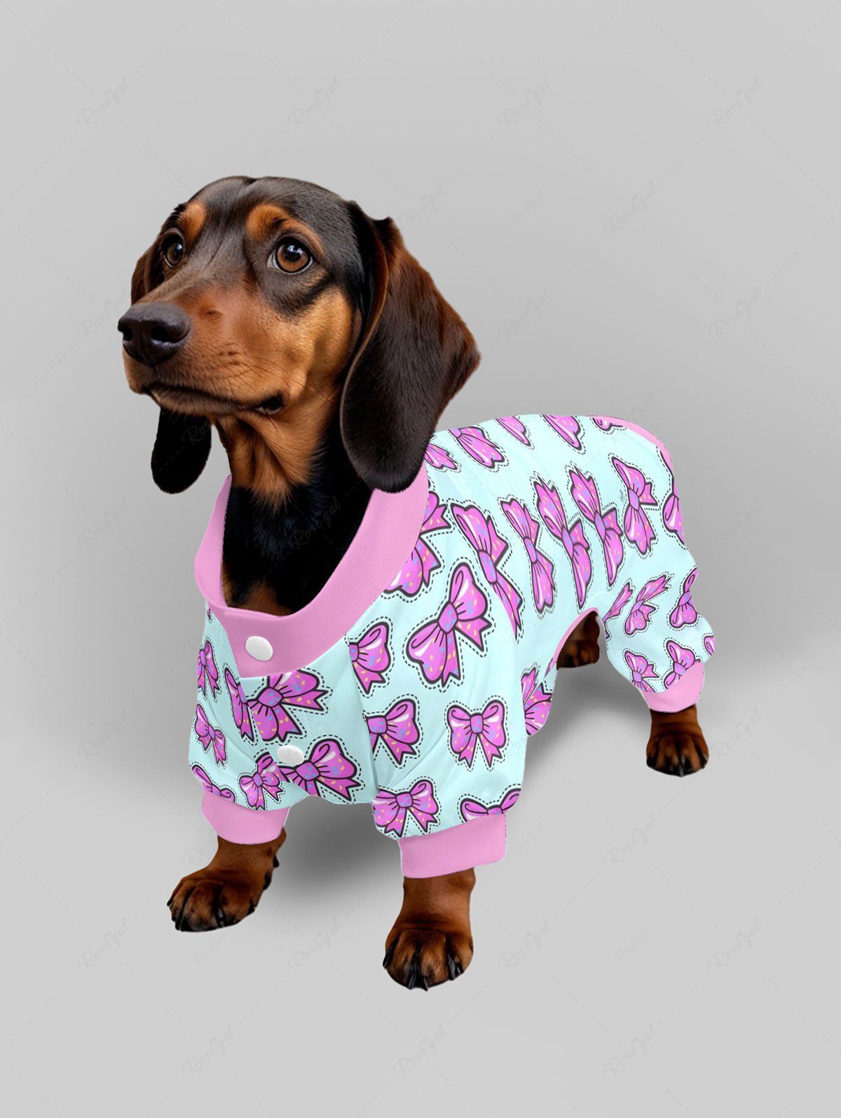 Pantalon de pyjama à imprimé nœud papillon Tenues assorties pour chien et propriétaire