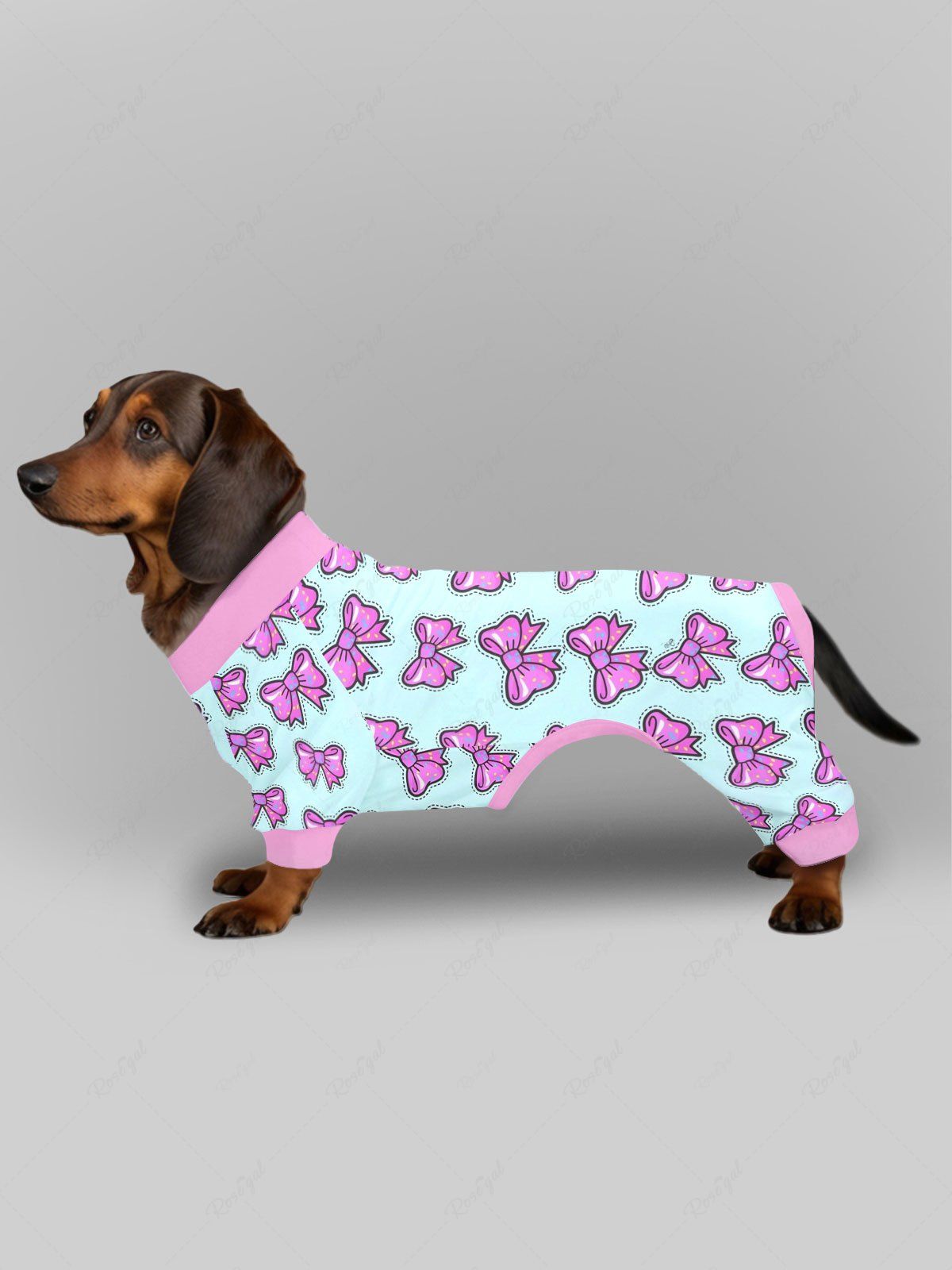 Pantalon de pyjama à imprimé nœud papillon Tenues assorties pour chien et propriétaire