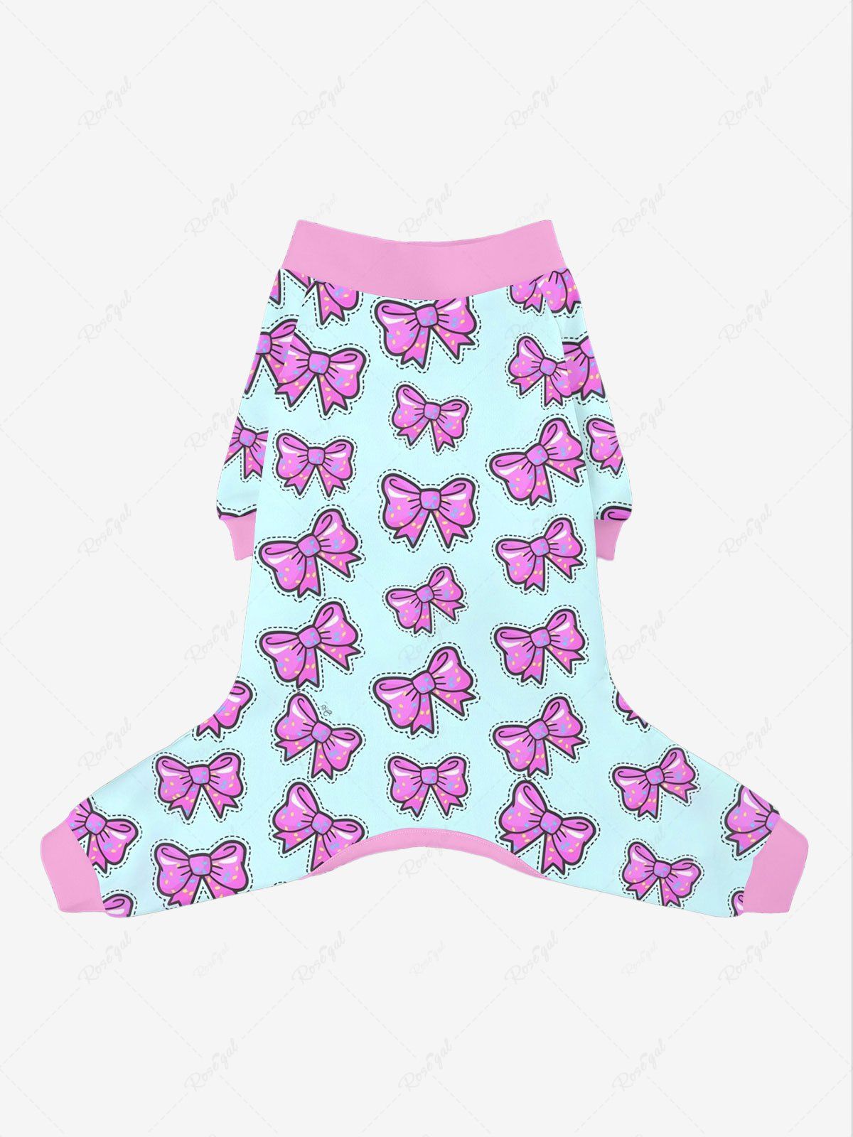 Pantalon de pyjama à imprimé nœud papillon Tenues assorties pour chien et propriétaire