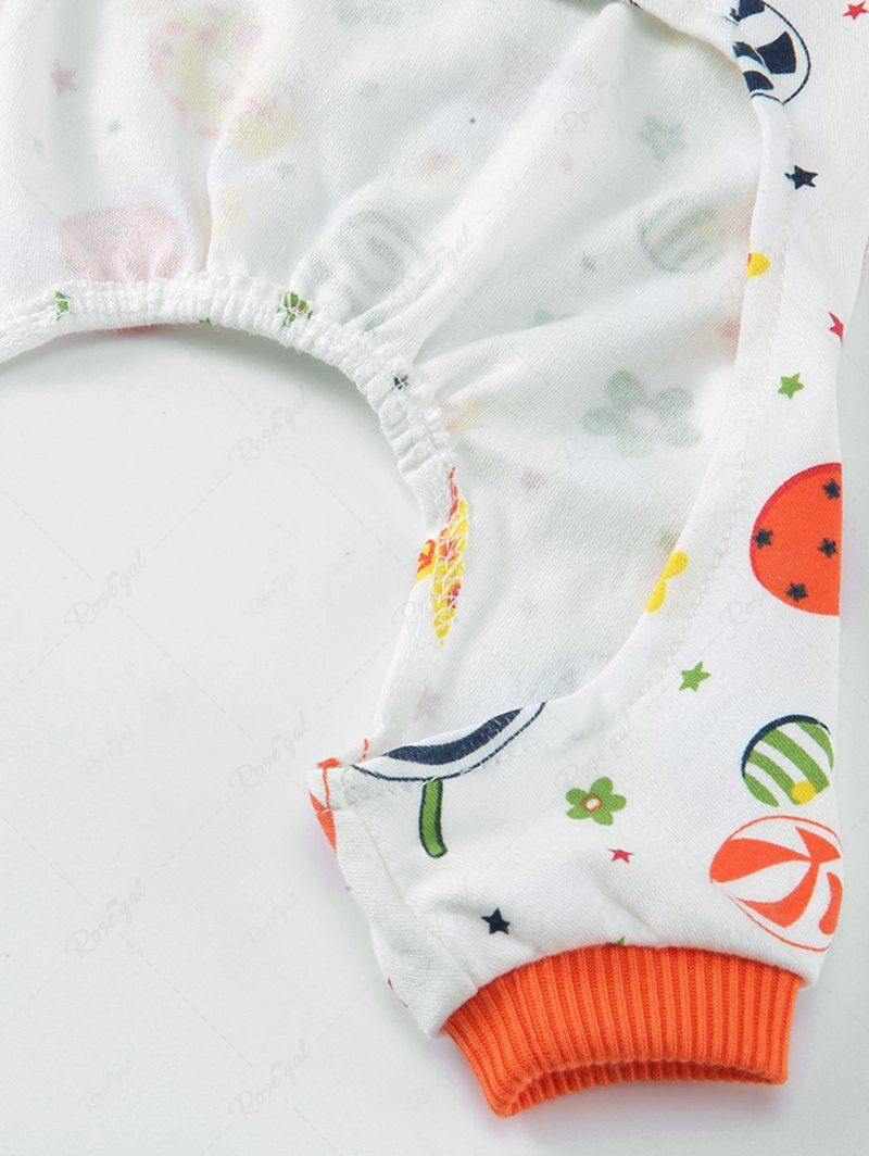 Pet's Candy Flowers Printed Pajama