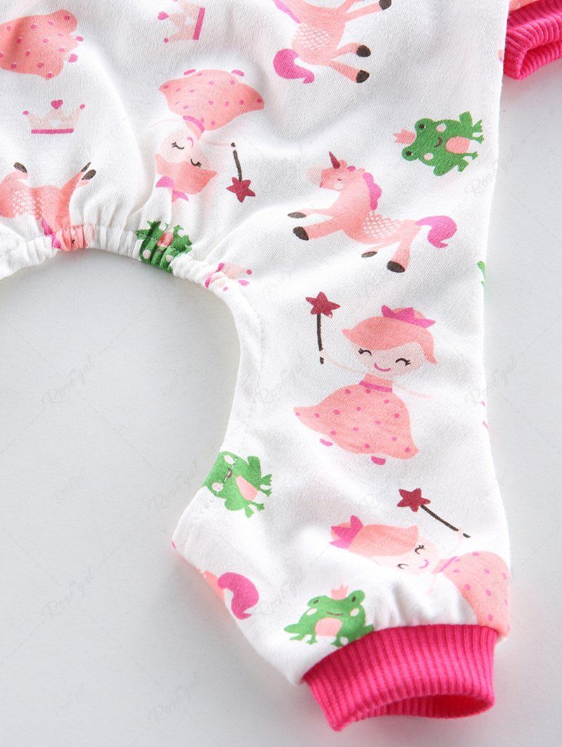 Pet's Unicorn Frog Prince Princess Printed Pajama