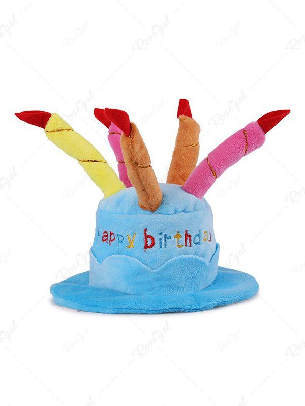 Pet's Birthday Cake Candles Costume Hat