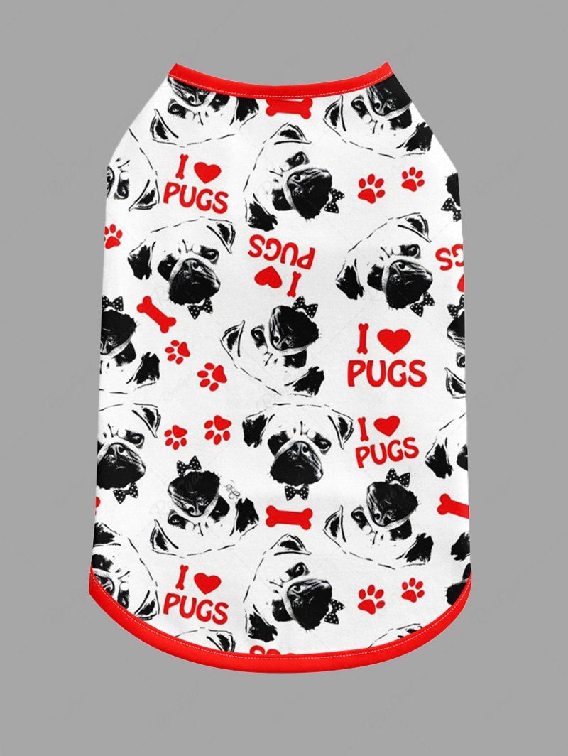 Dogs Heart Letters Print Tank Top And Shirts Dog and Owner Matching Outfits