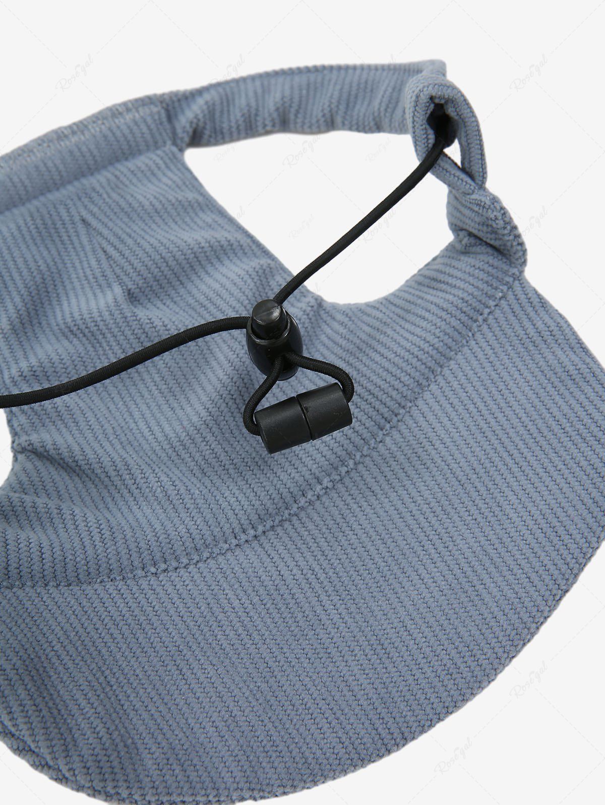 Pet's Ribbed Textured Cap With Windproof Rope