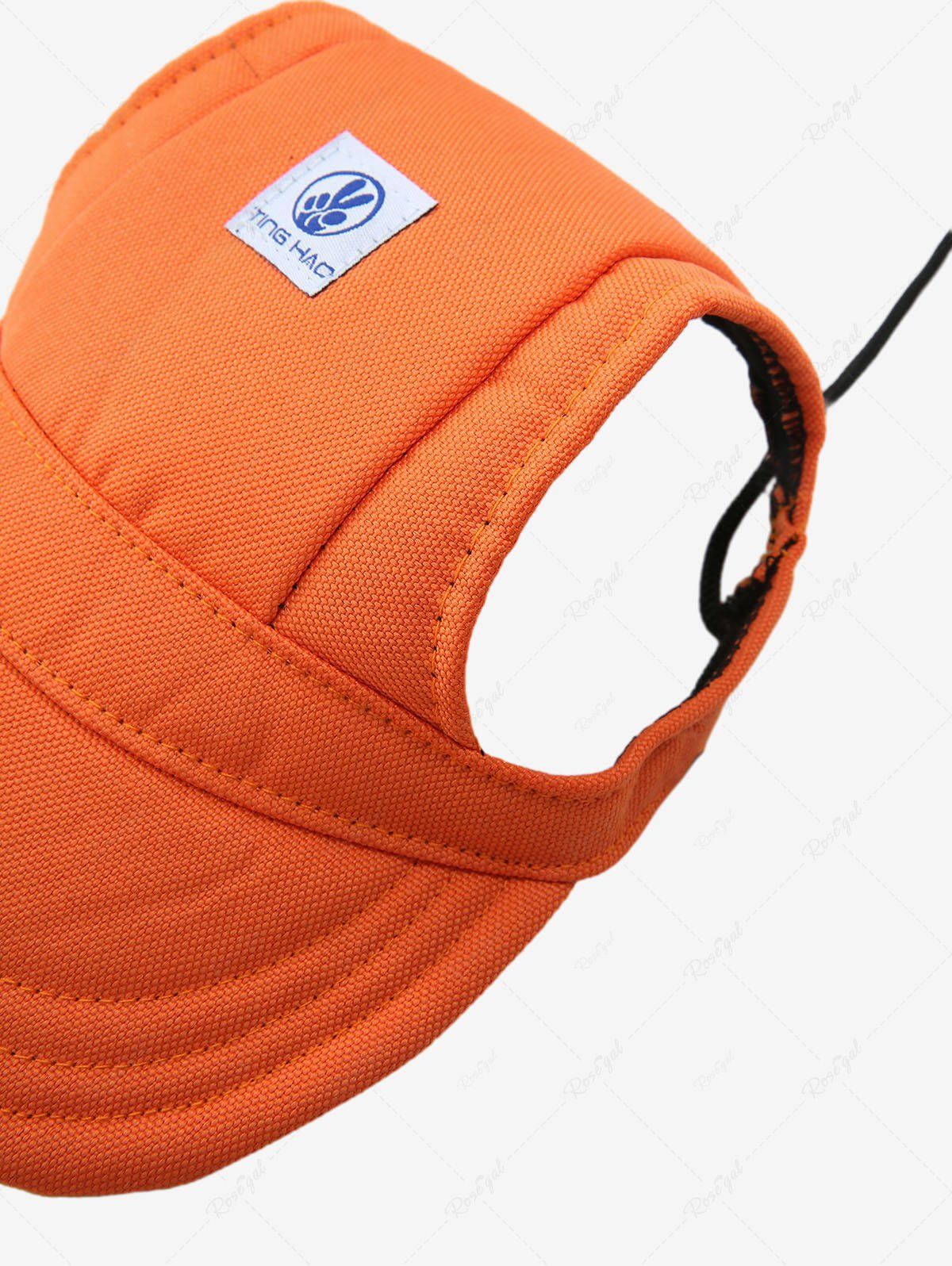 Pet's Orange Color Hollow Out Cap