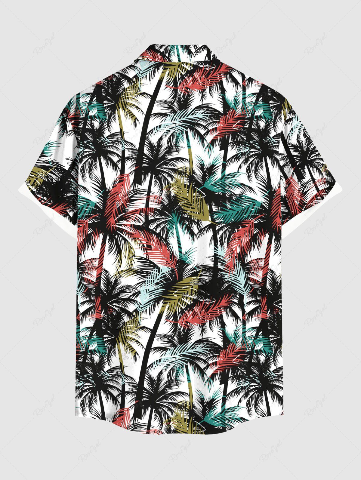 Ink Painting Coconut Tree Print Hawaii Shirt Bikini Dog And Owner Matching Outfits
