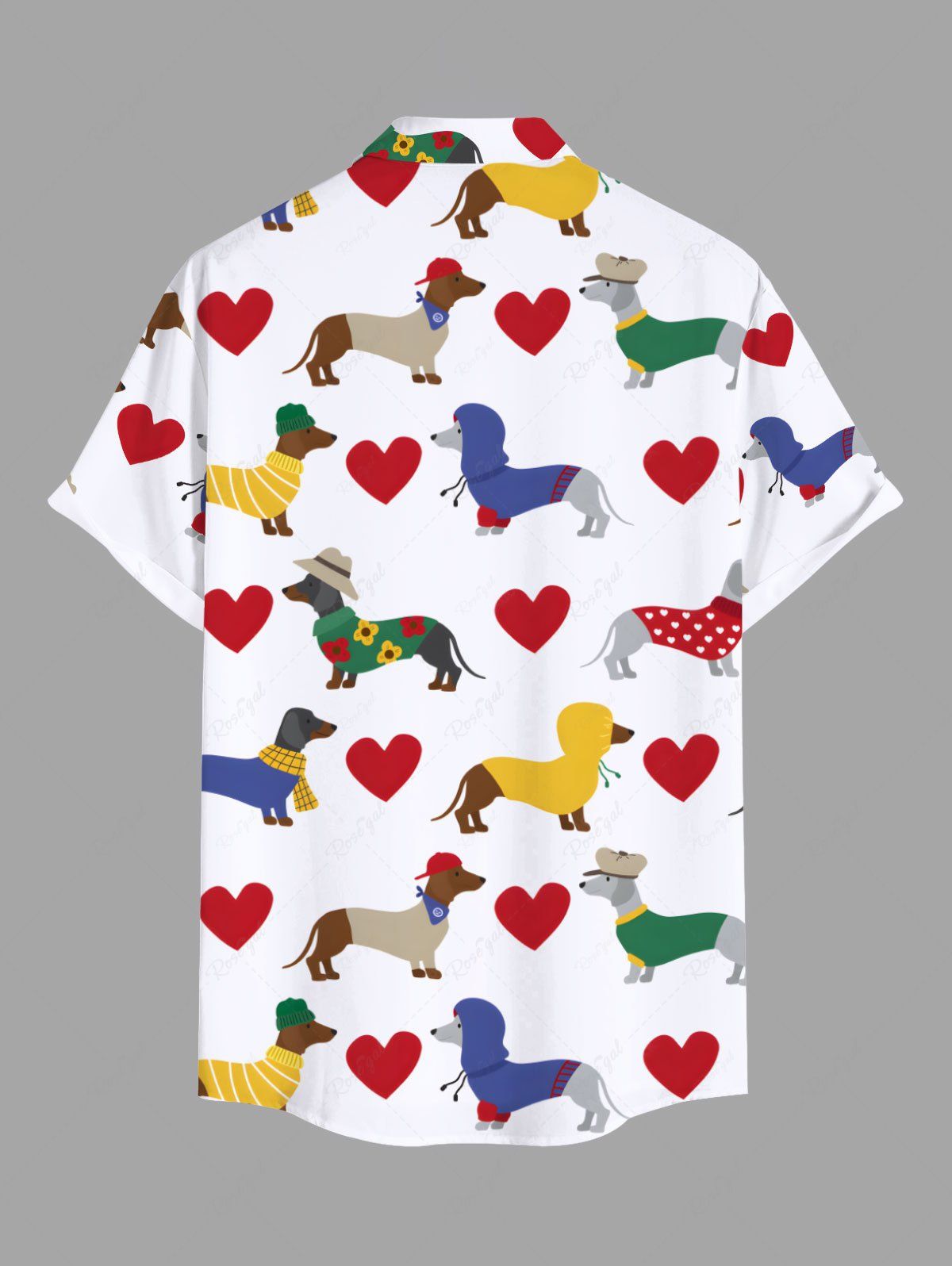 Dogs Heart Print T-shirt and Shirt Dog and Owner Matching Outfits
