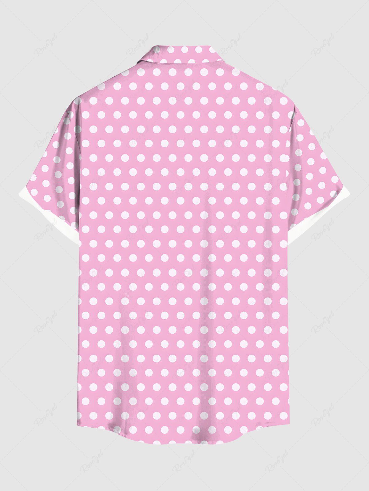 Polka Dot Print Hawaii Shirt Bikini Dog And Owner Matching Outfits