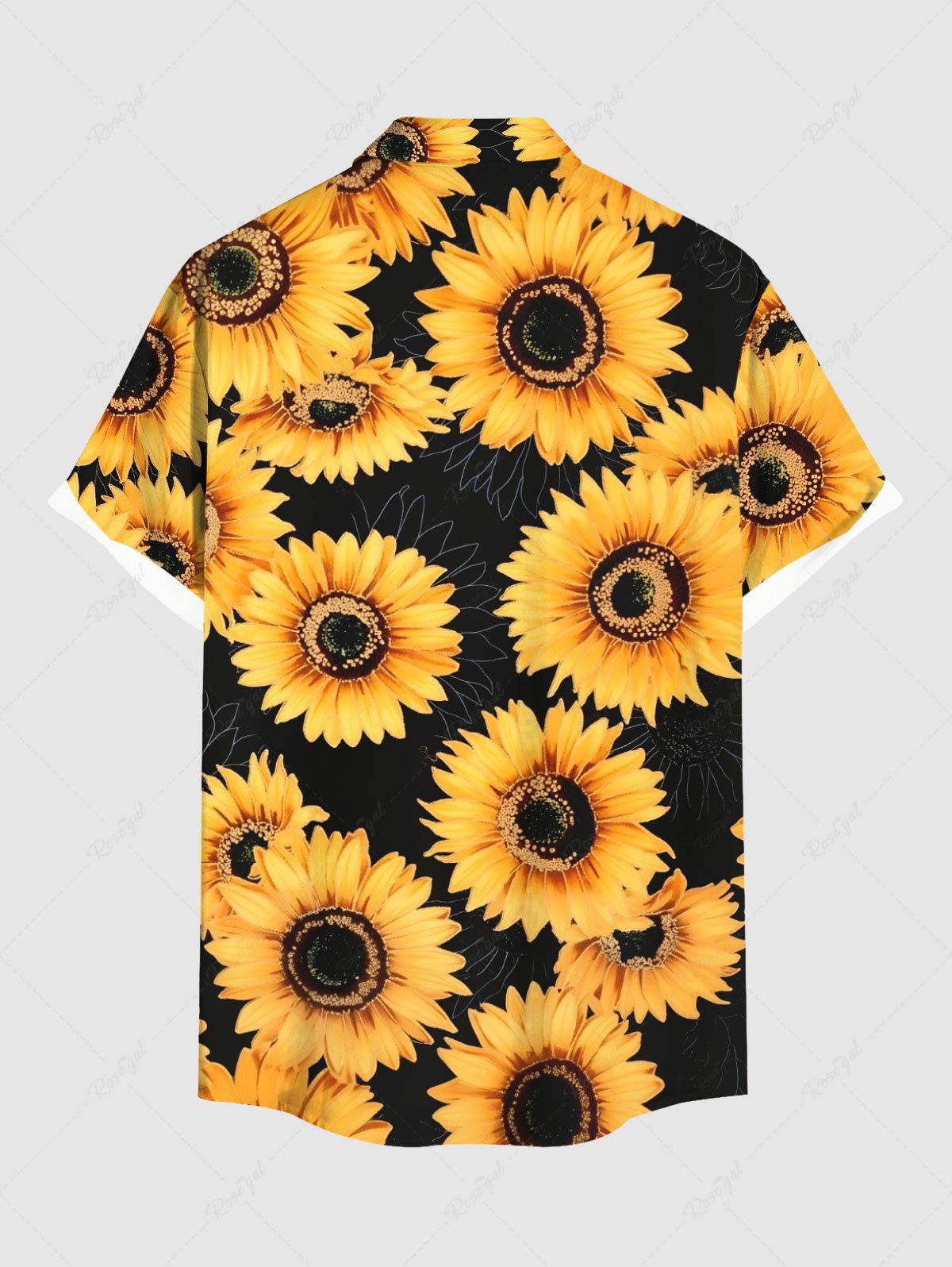 Sunflowers Print Shirt Dog And Owner Matching Outfits