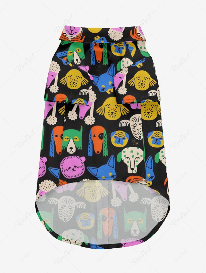 Pet's Colorful Dog Printed Shirt