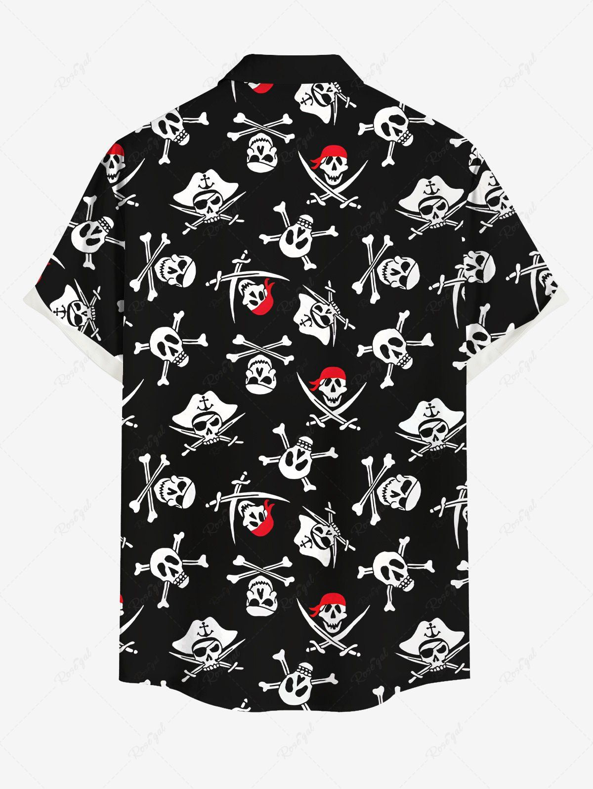 Halloween Skulls Pirate Dagger Print Shirts Dog and Owner Matching Outfits