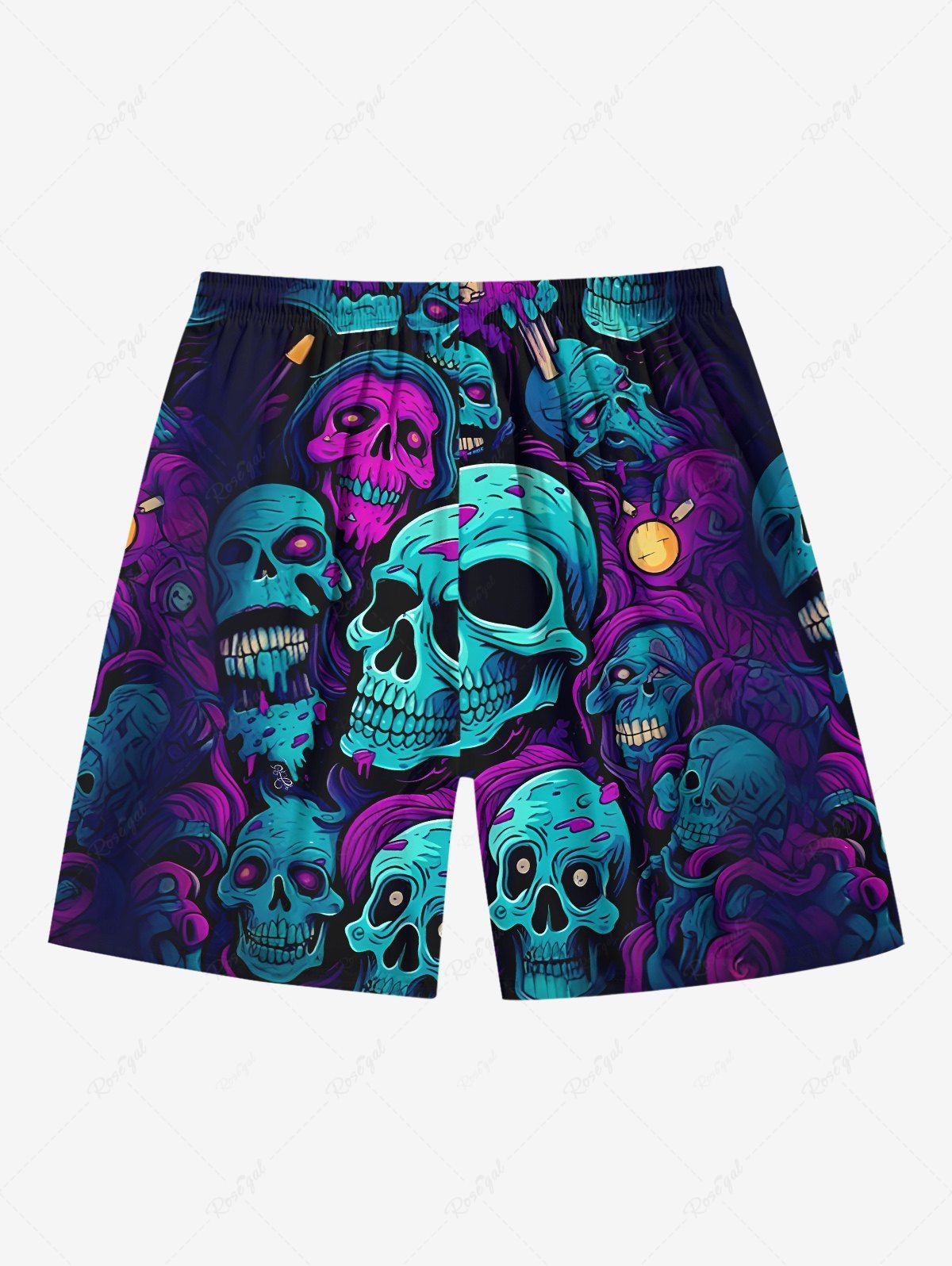 Skulls Print Shirt and Beach Shorts Dog and Owner Matching Outfits
