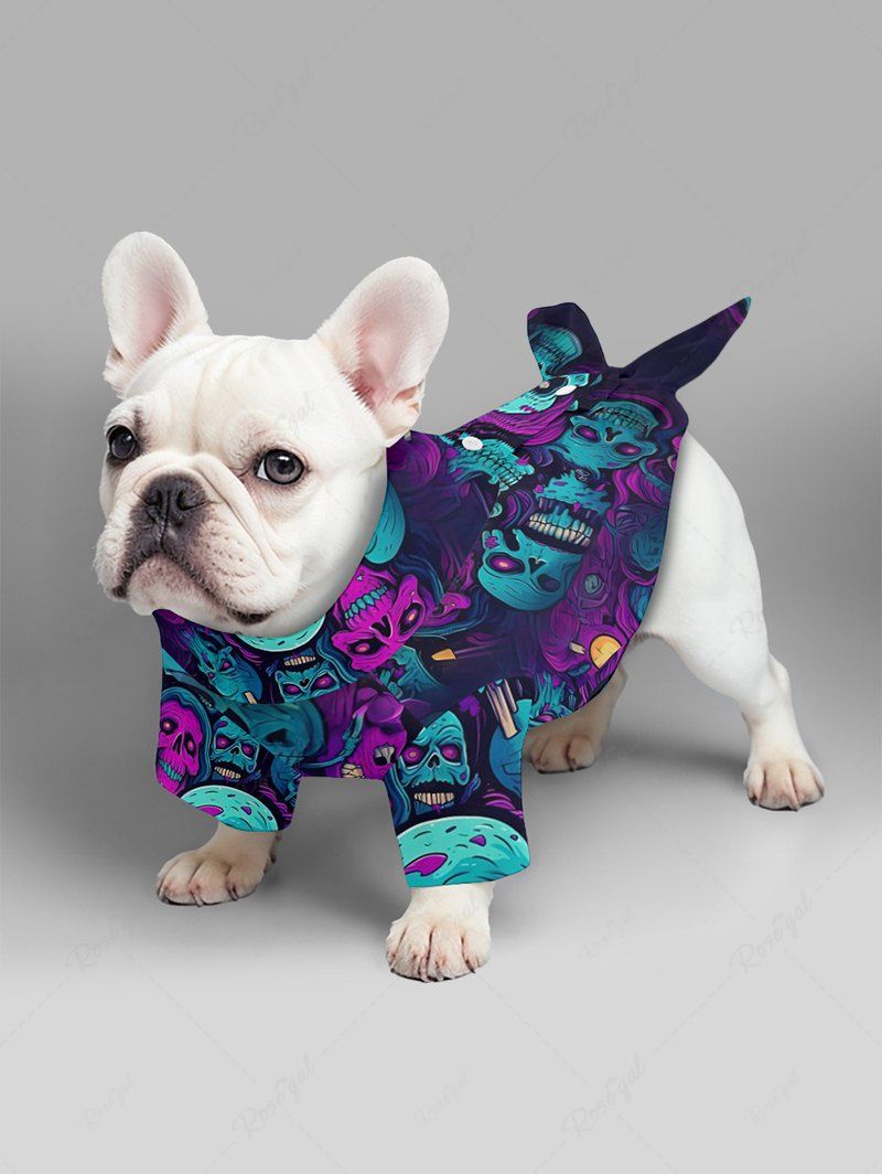 Skulls Print Shirt and Beach Shorts Dog and Owner Matching Outfits