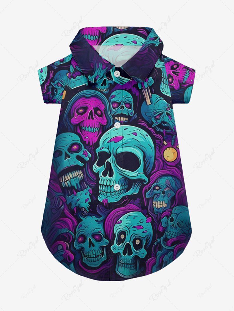 Pet's Skulls Printed Shirt