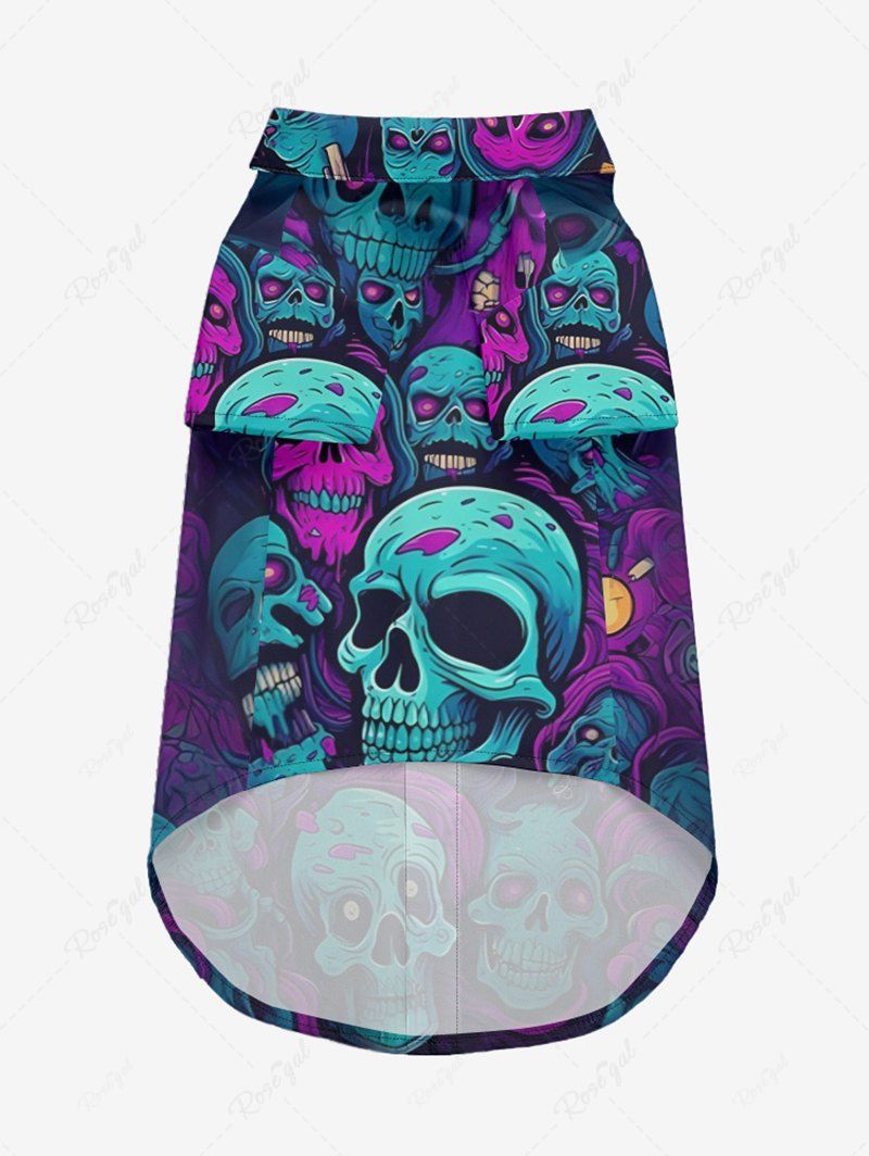 Skulls Print Shirt and Beach Shorts Dog and Owner Matching Outfits