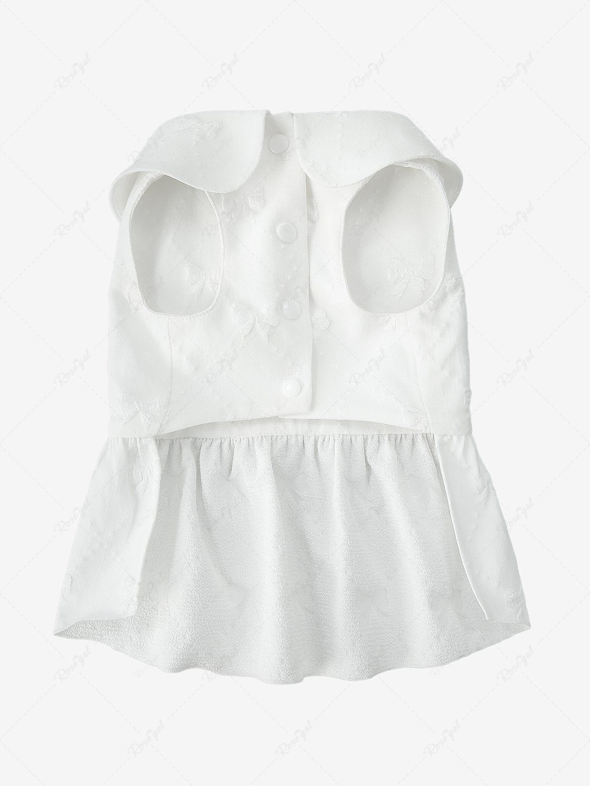 Pet's Bowknots Embossing Doll Collar Dress