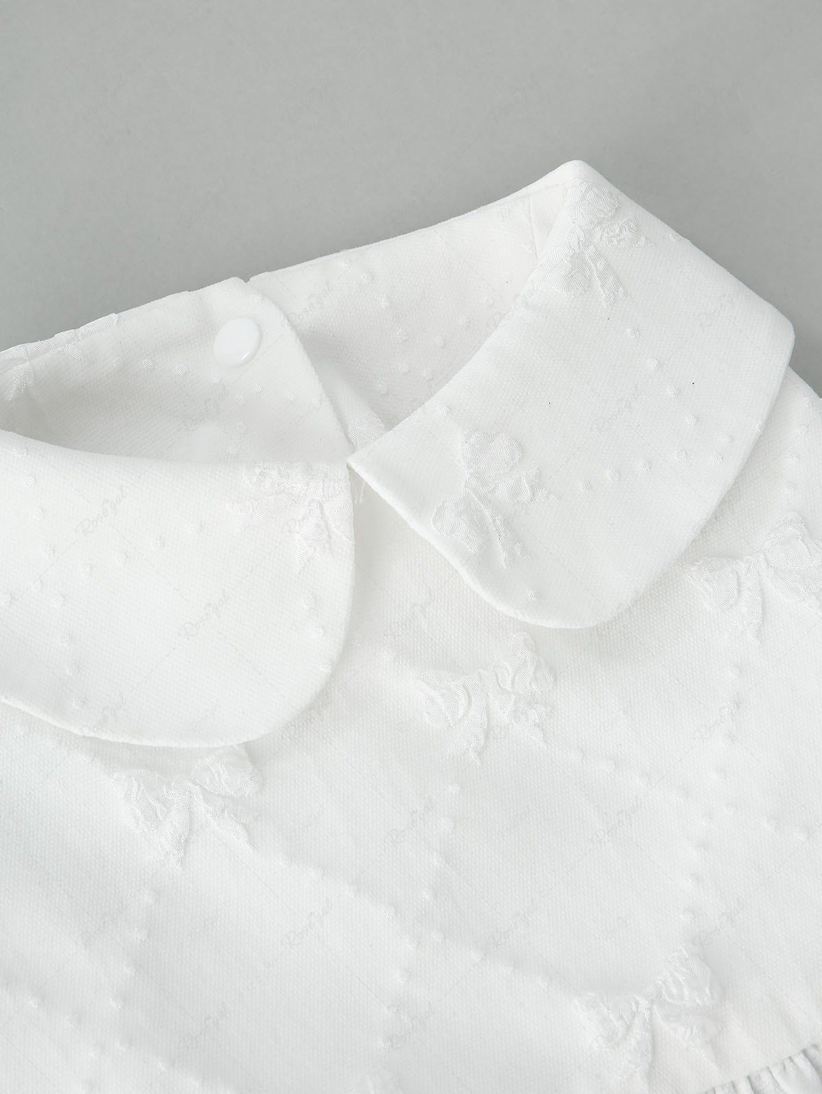 Pet's Bowknots Embossing Doll Collar Dress