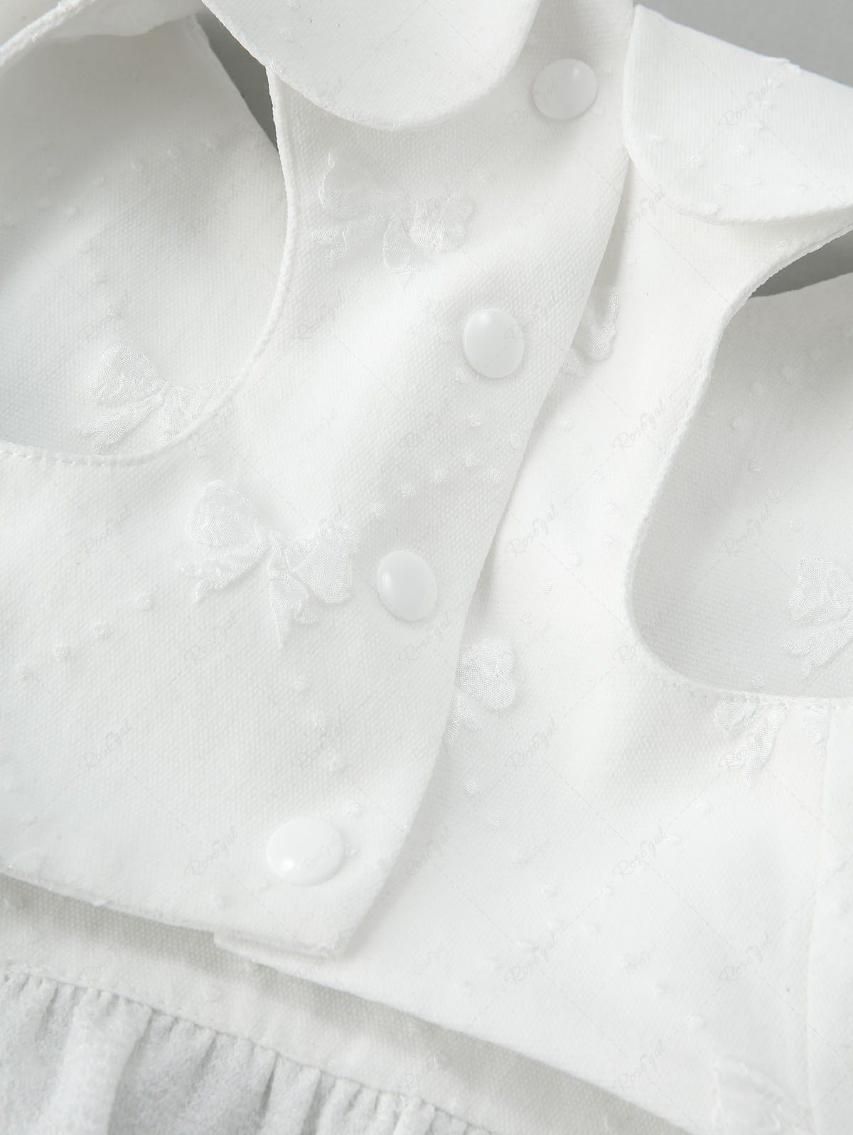 Pet's Bowknots Embossing Doll Collar Dress