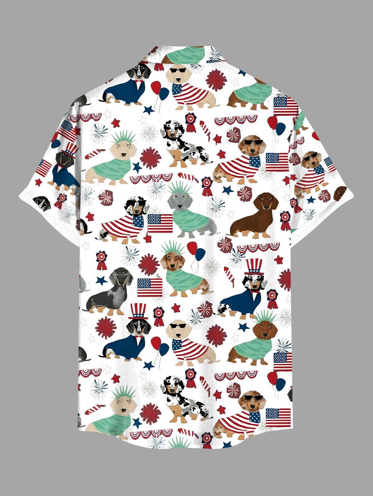 Patriotic American Flag Puppy Print Shirt Tank Top Dog And Owner Matching Outfits