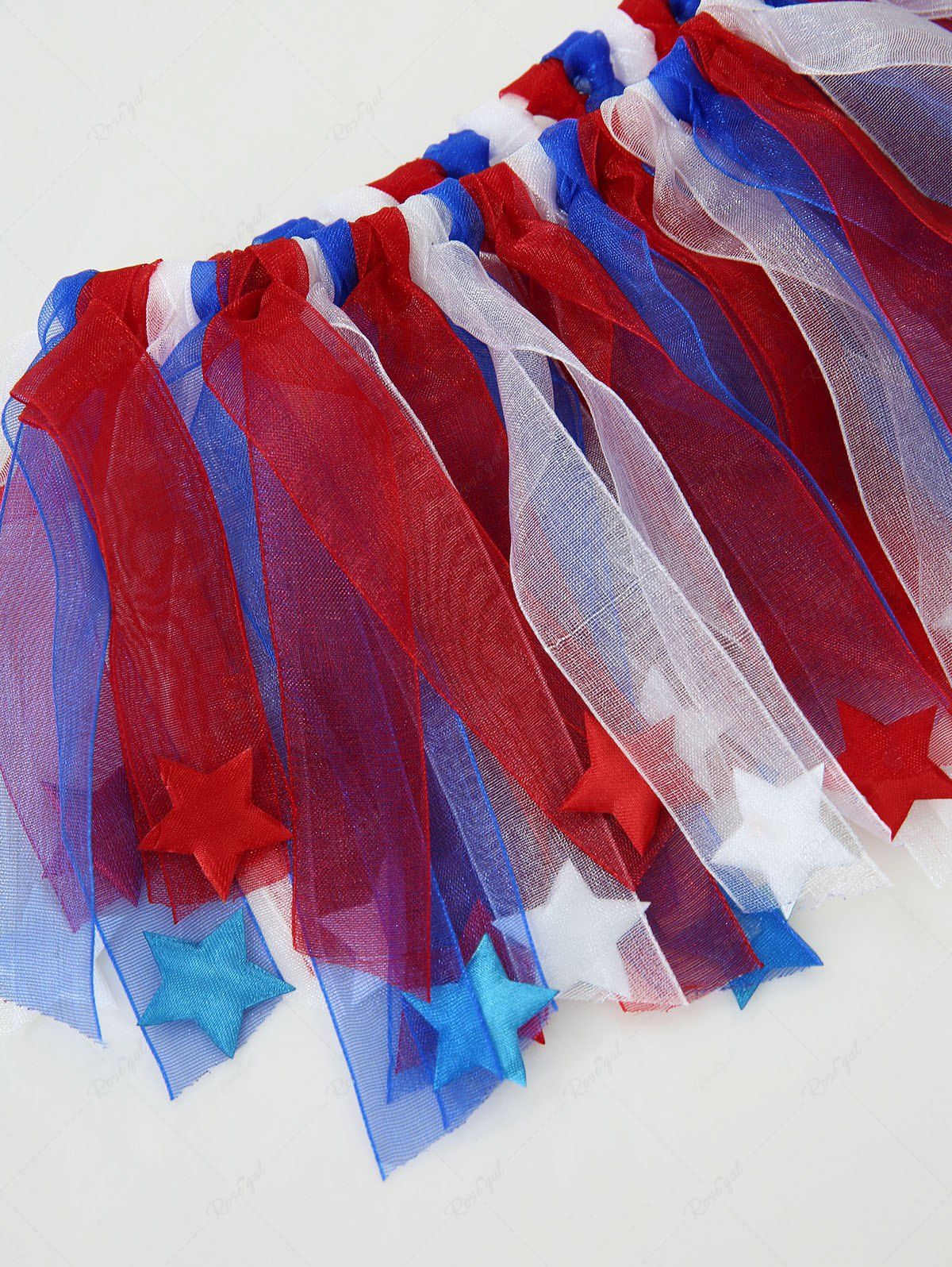 Pet's Patriotic American Flag Star Mesh Collar