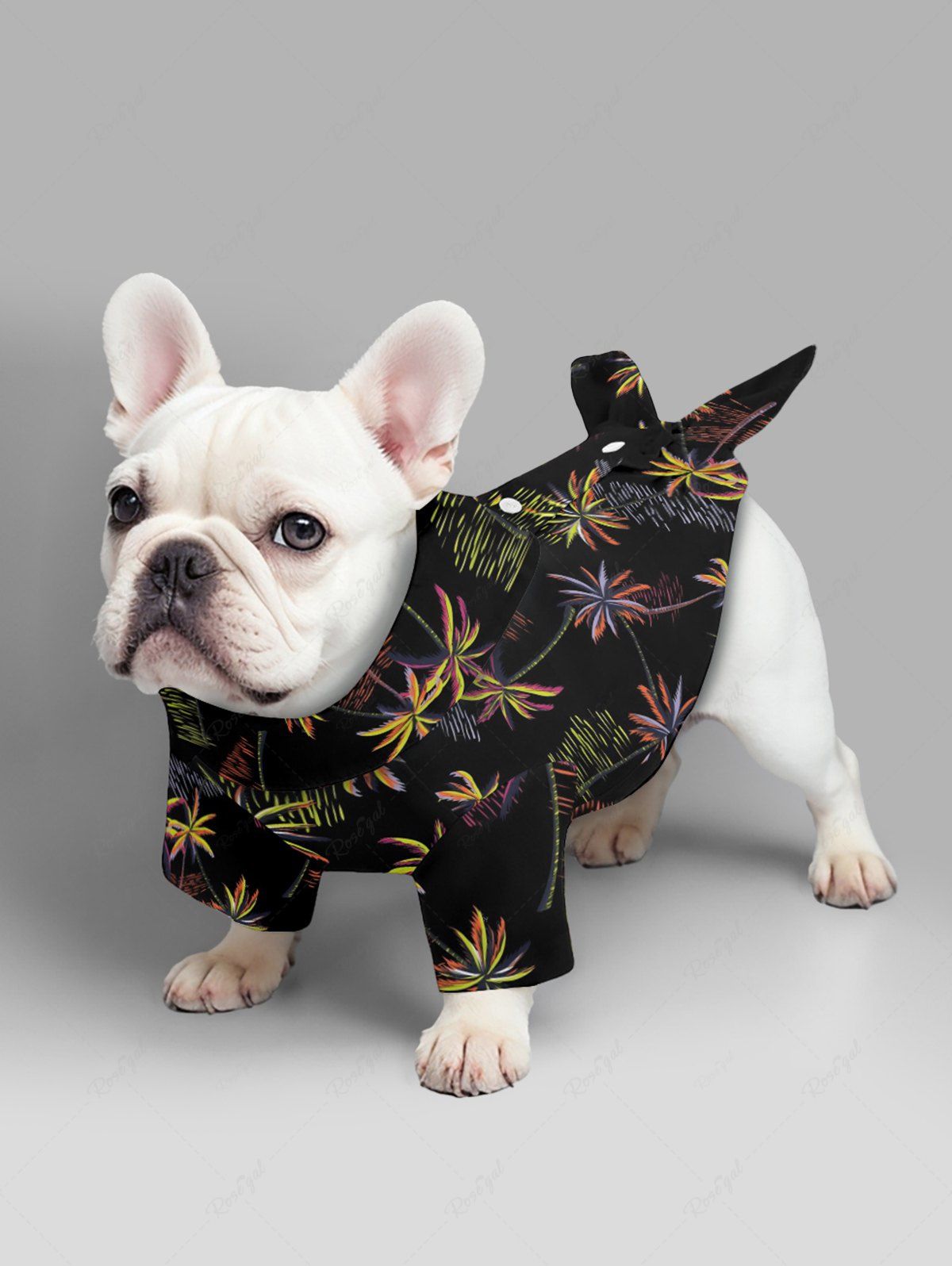 Pet's Coconut Tree Water Ripples Printed Hawaii Shirt