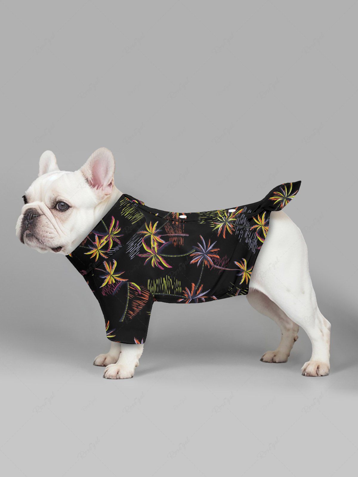 Pet's Coconut Tree Water Ripples Printed Hawaii Shirt
