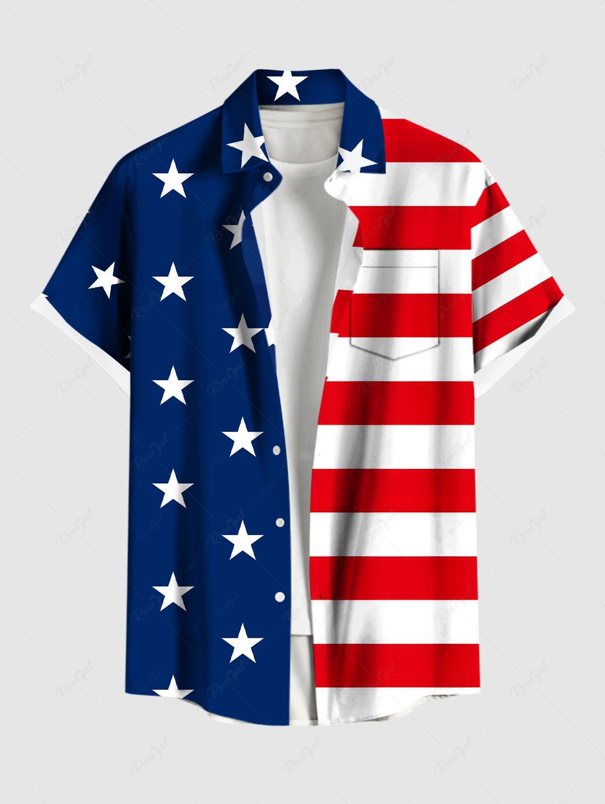 Patriotic American Flag Print Bowknot Coat With Hat and Shirt Dog and Owner Matching Outfits