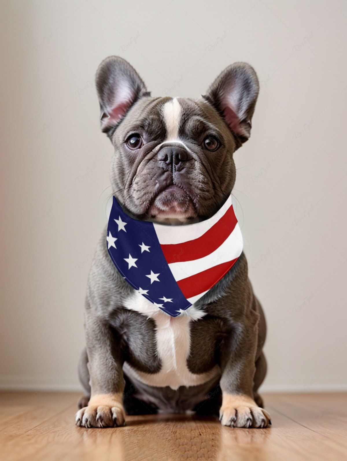 Pet's Patriotic American Flag Print Bibs Bandana