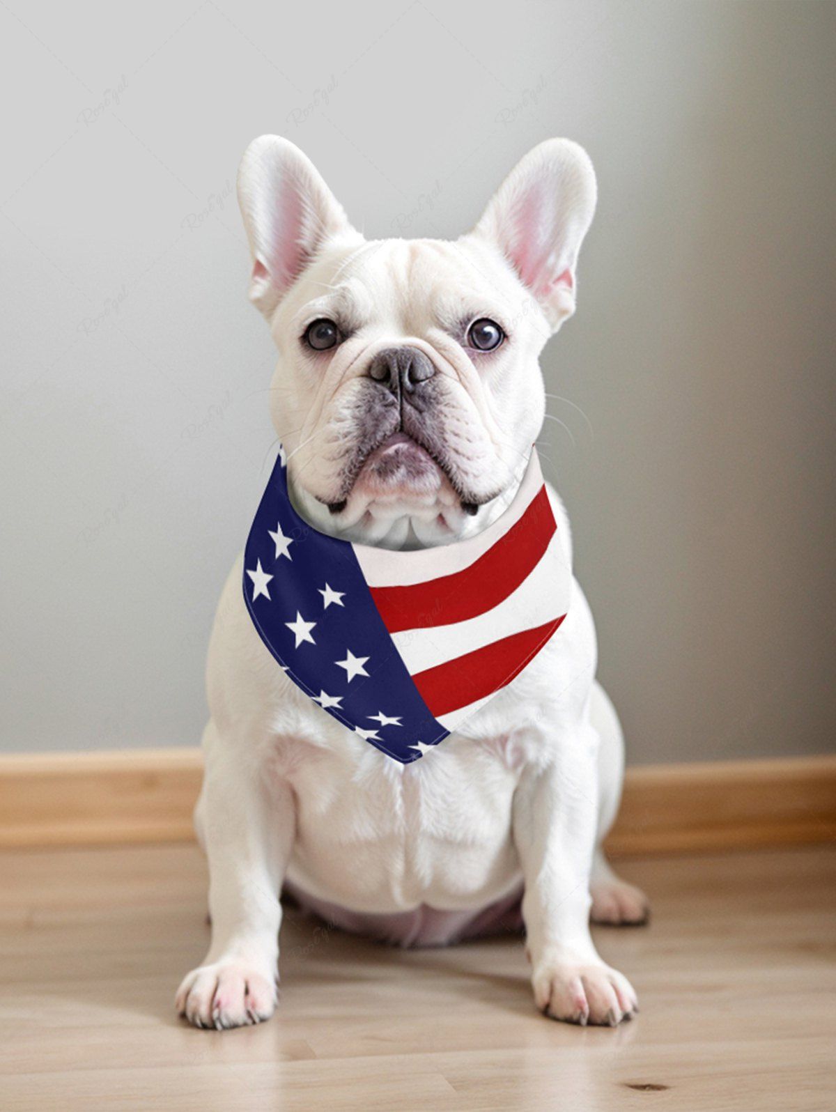 Pet's Patriotic American Flag Print Bibs Bandana