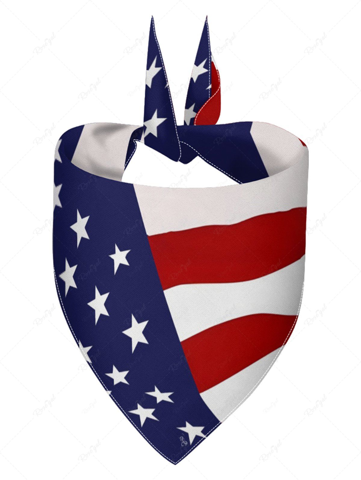 Pet's Patriotic American Flag Print Bibs Bandana