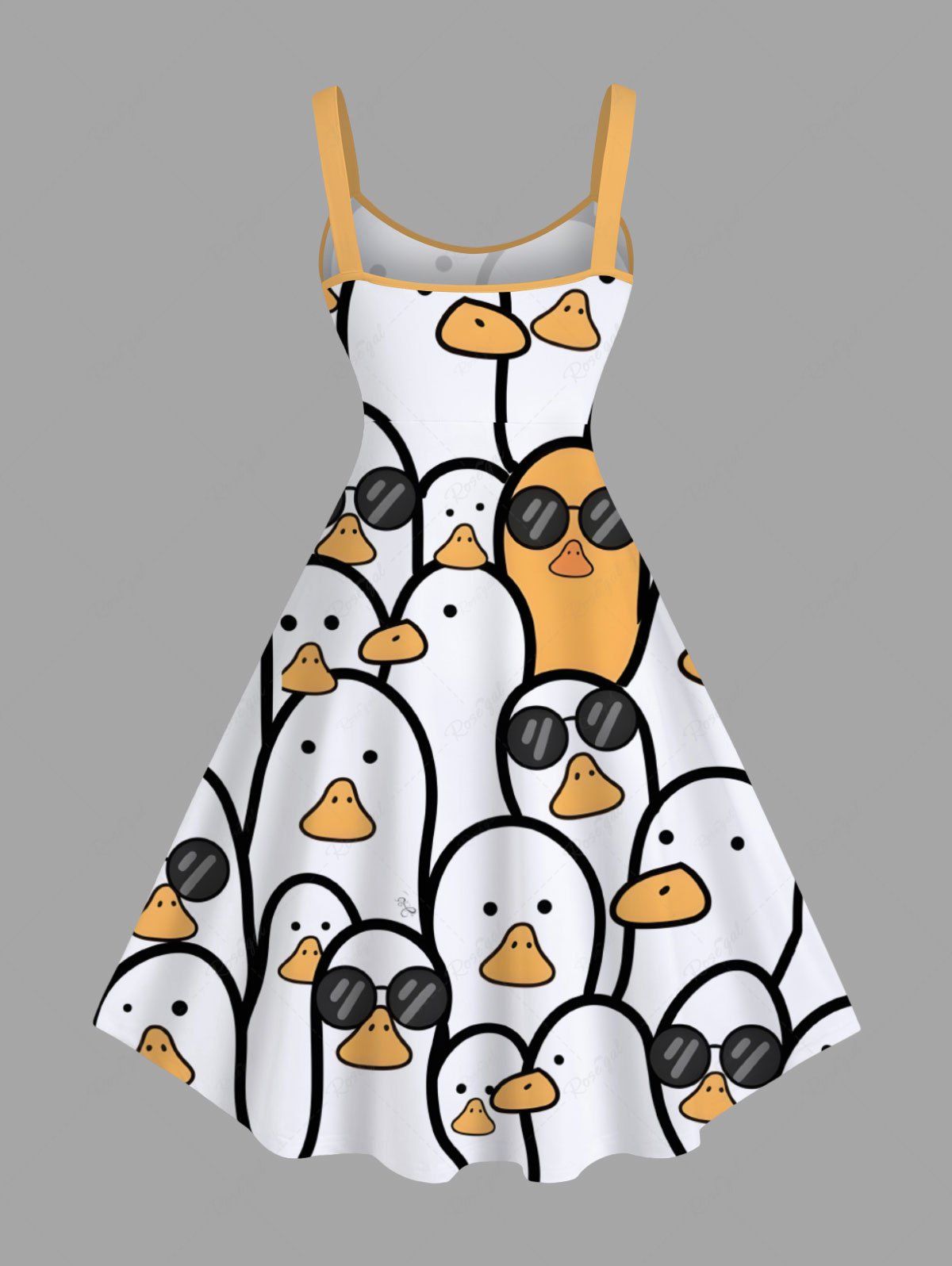 Cute Duck Print Dress Tank Top Dog And Owner Matching Outfits