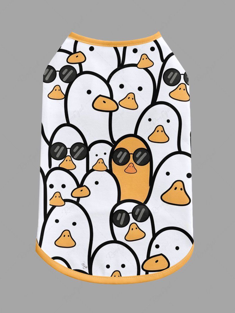 Pet's Cute Duck Print Tank Top