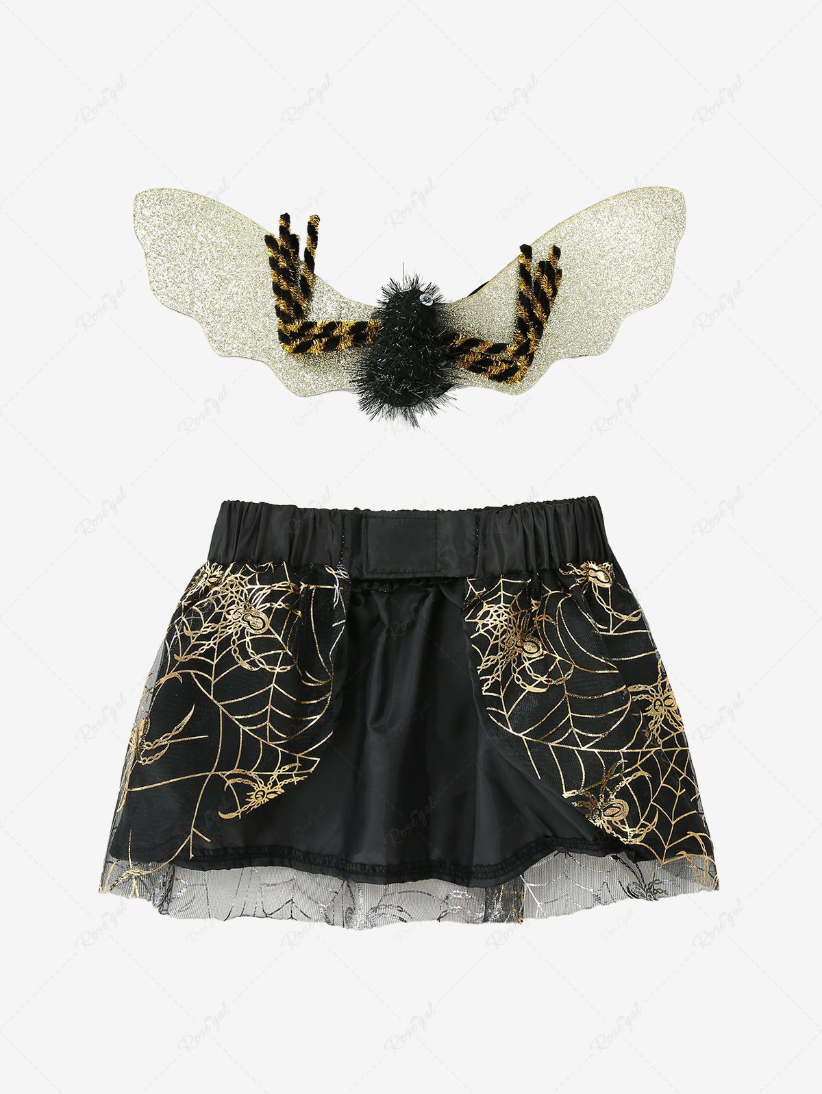 Halloween Costume Spider Web Print Skirt Set and Cami Dress Dog and Owner Matching Outfits