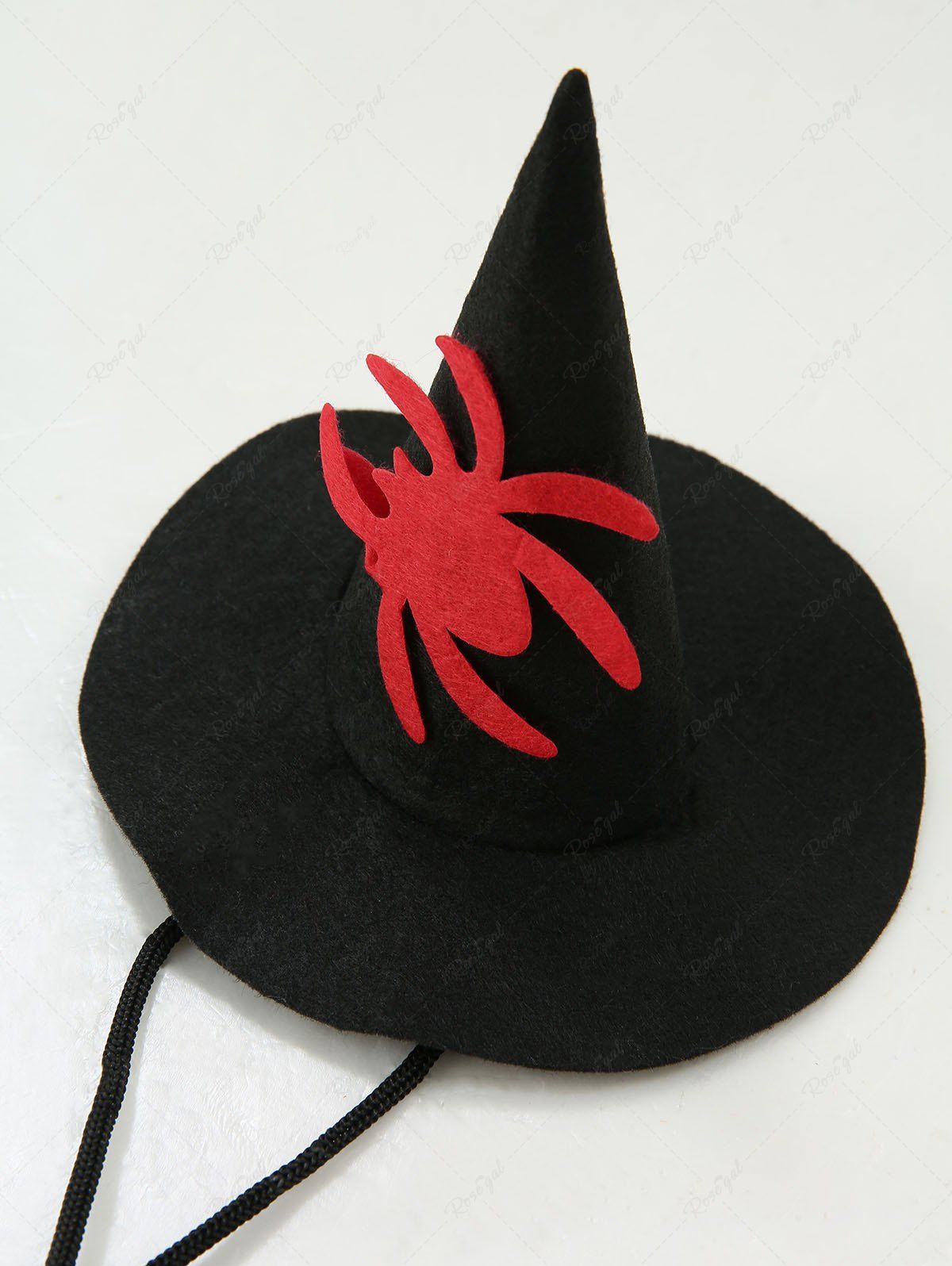 Pet's Halloween Costume Spiders Hat With Windproof Rope