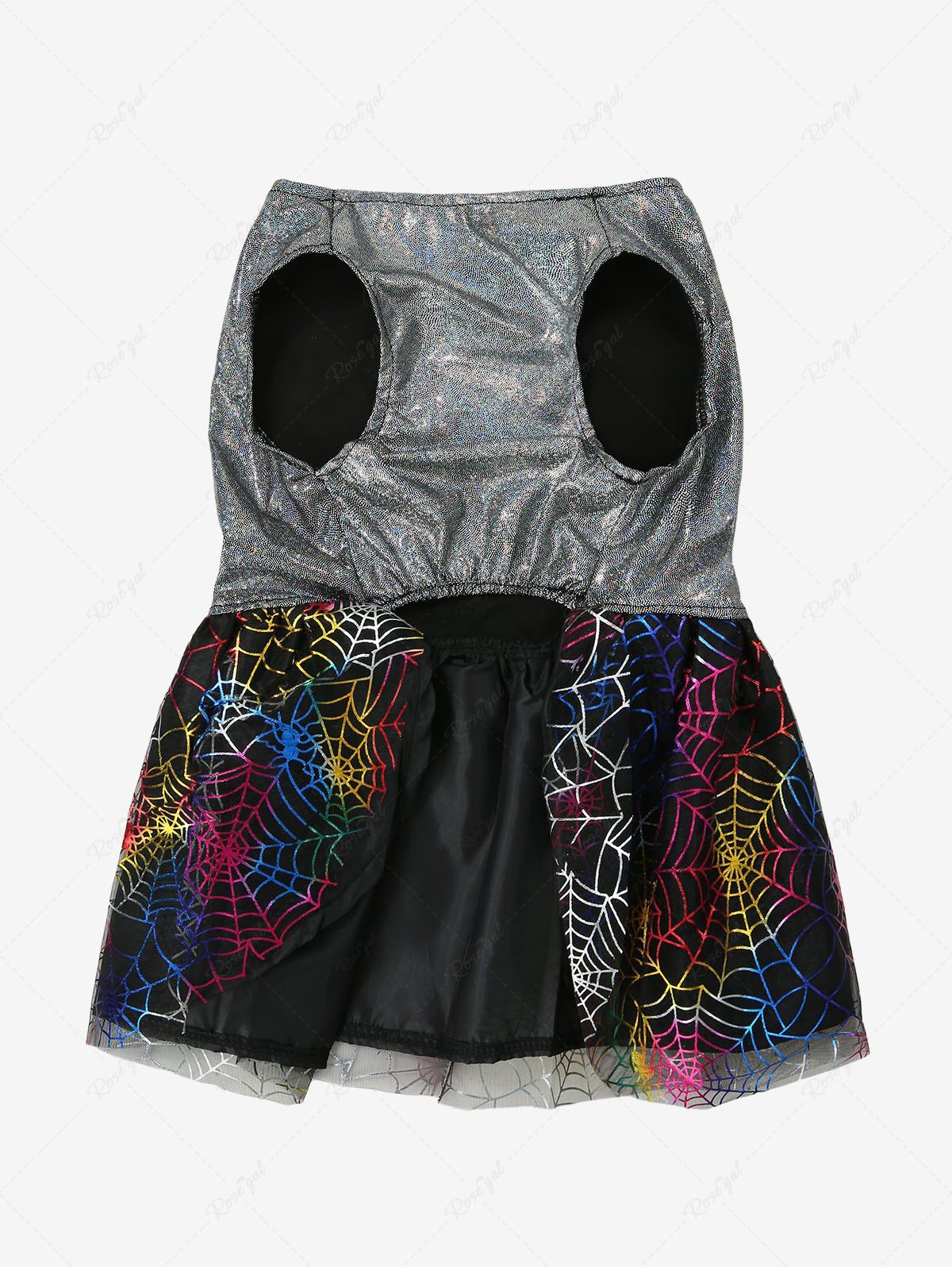 Halloween Spider Web Printed Dresses Dog and Owner Matching Outfits