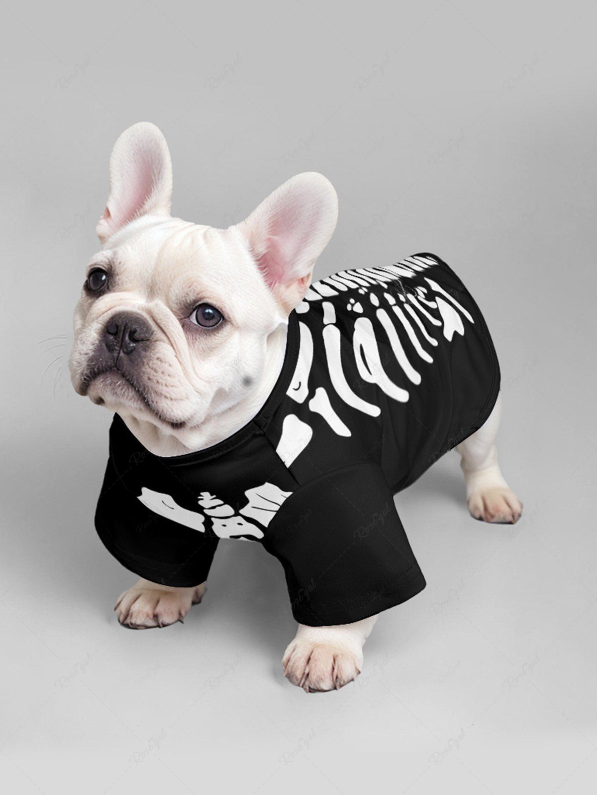 Halloween Costume Skeleton Print T-shirt and Tank Dress Dog and Owner Matching Outfits