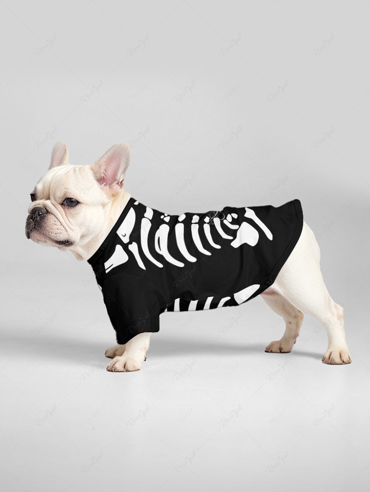 Halloween Costume Skeleton Print T-shirt and Tank Dress Dog and Owner Matching Outfits