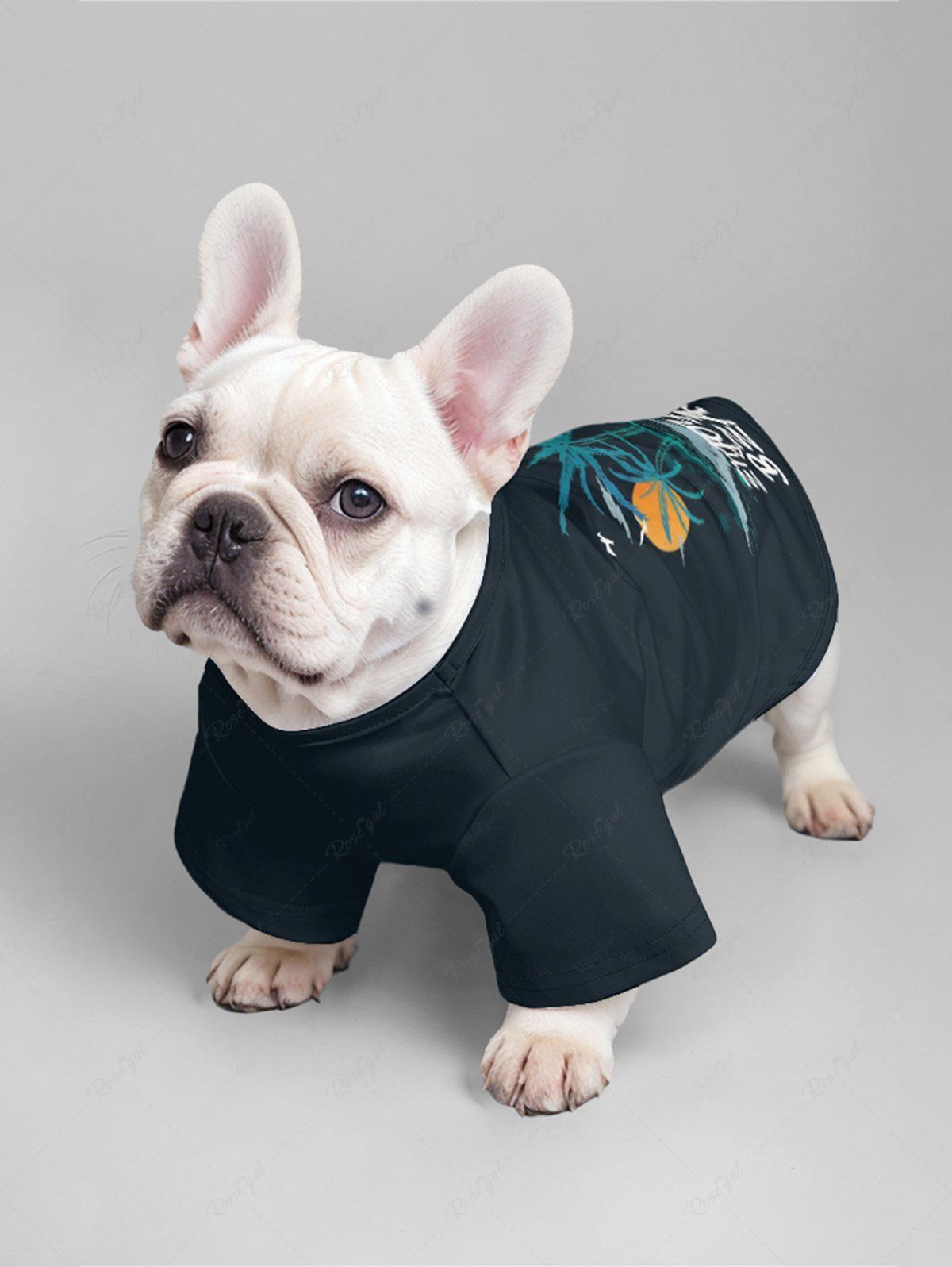 Pet's Coconut Tree Sun Print Hawaii T-shirt