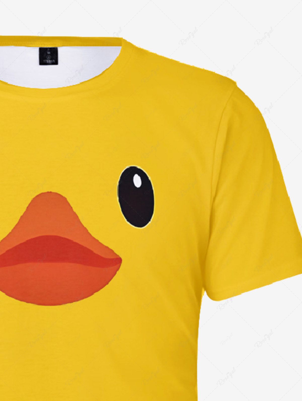 Plus Size Cute Duck Print T-shirt For Men