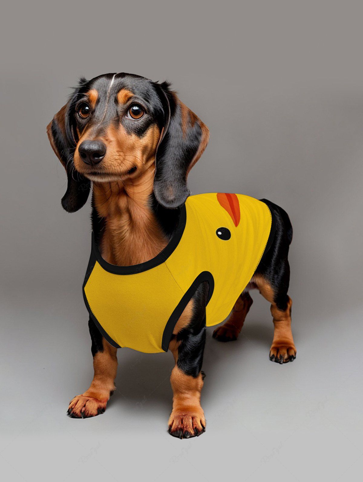 Cute Duck Printed Tank Top T-shirt Dog And Owner Matching Outfits