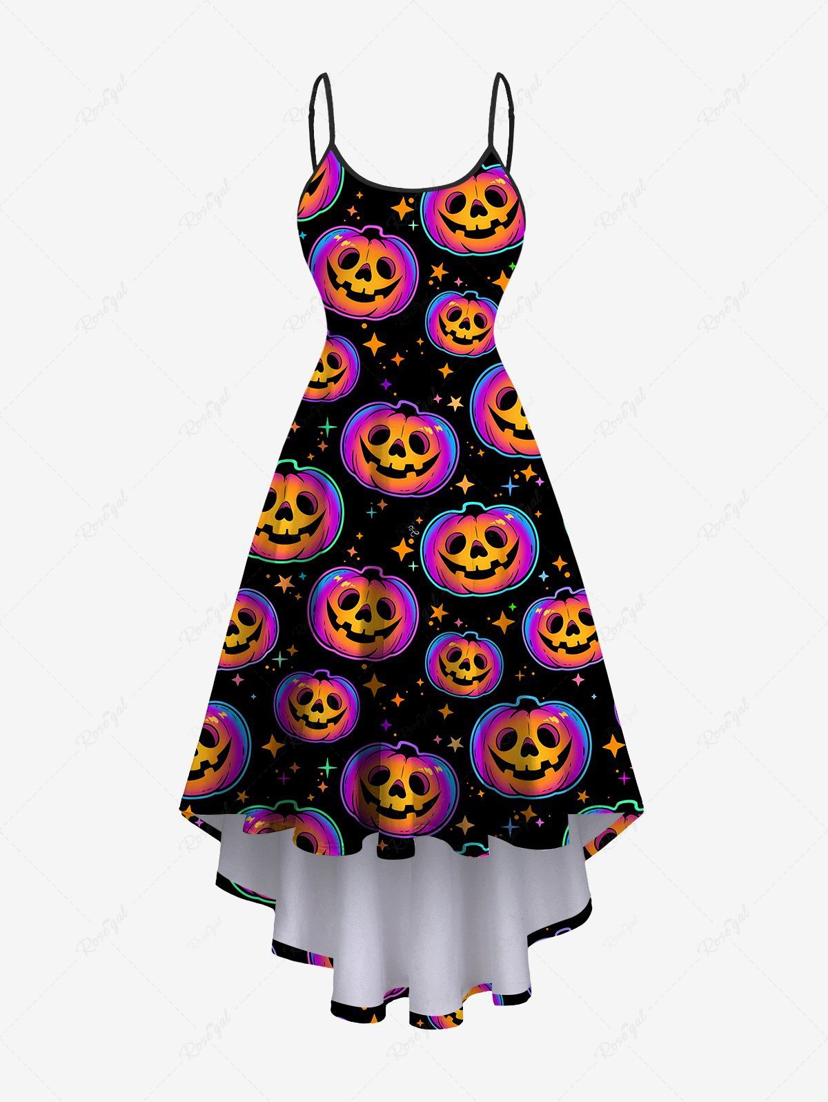 Halloween Pumpkin Star Print Dresses Dog and Owner Matching Outfits