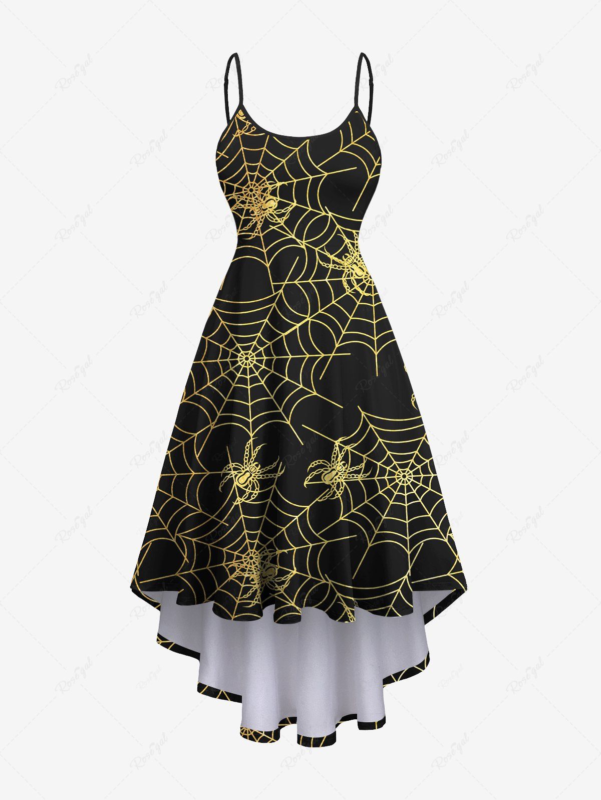 Halloween Costume Spider Web Print Skirt Set and Cami Dress Dog and Owner Matching Outfits