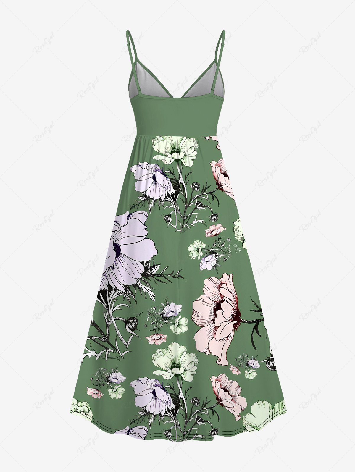 Flower Branch Printed Hawaii Shirt Dress Dog And Owner Matching Outfits