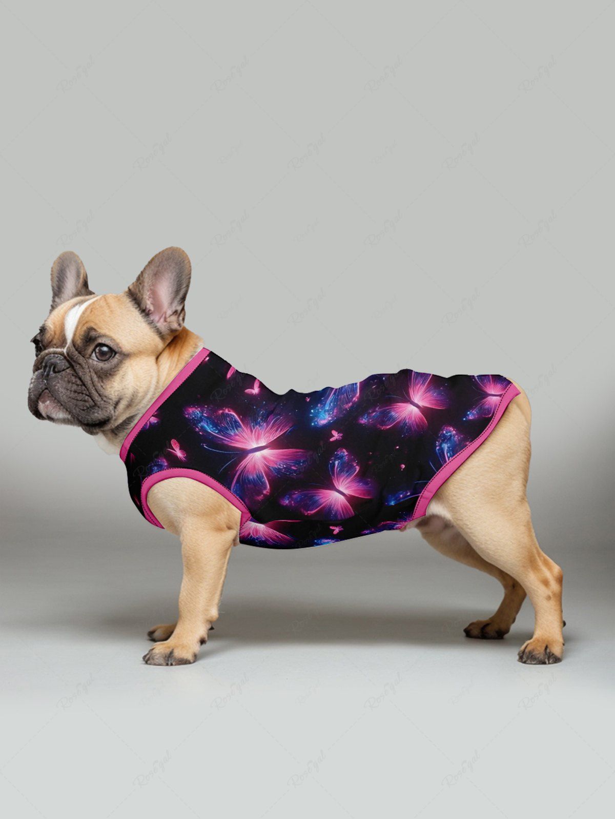 Glitter Butterfly Galaxy Printed Tank Top Romper Dog And Owner Matching Outfits