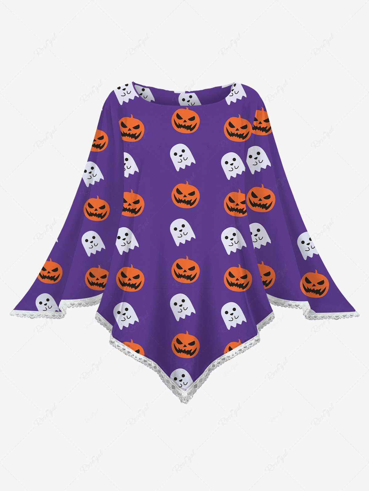 Halloween Costume Pumpkin Ghost Print Cape Cloaks Dog and Owner Matching Outfits